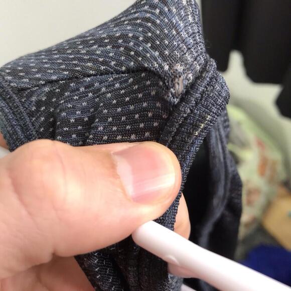 Athleta Top Womens XS Support Compression Tank Yoga Pilates Space Dye Dark Gray - Picture 5 of 7